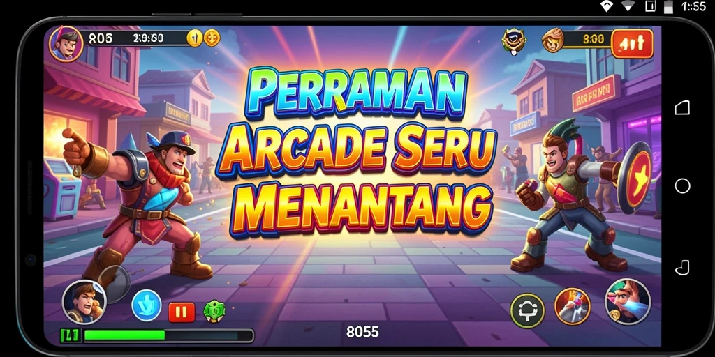 Tampilan gameplay menarik dari 8055 yang penuh aksi.
