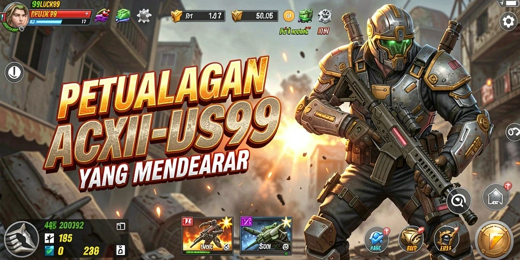 Screenshot menunjukkan pertempuran epik di gameplay 99LUCK99.