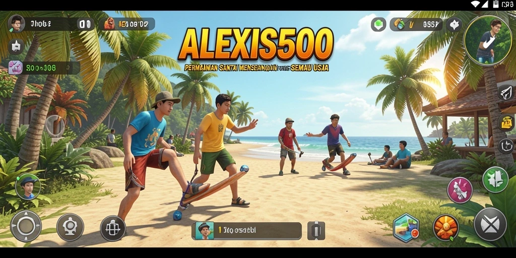 Tampilan menarik gameplay ALEXIS500 dengan tantangan seru.
