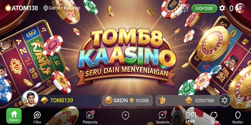 Screenshot ATOM138 menampilkan aksi permainan Kasino yang mendebarkan.