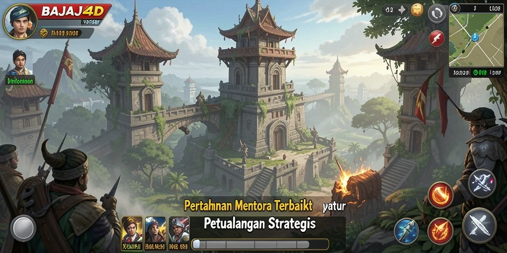 Tampilan mendebarkan dari gameplay BAJAJ4D di Tower Defense.