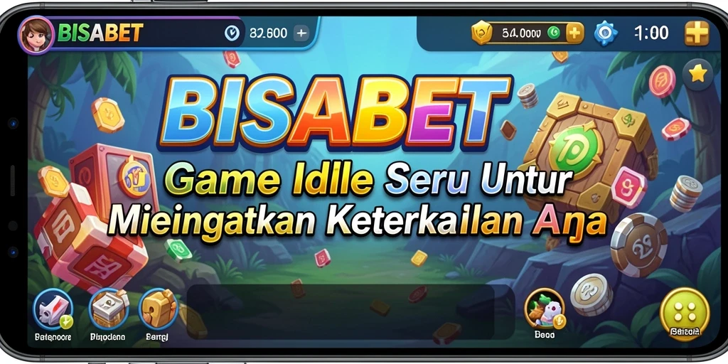 Tampilan menarik dari gameplay Idle BISABET yang menyenangkan.