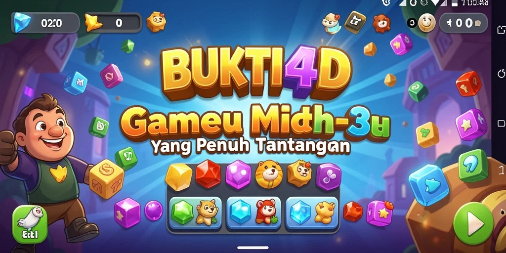 Tampilan gameplay BUKTI4D yang menarik dan penuh warna.