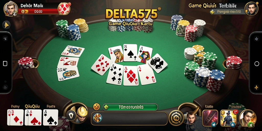 Tampilan gameplay seru dari DELTA575 yang penuh strategi QiuQiu.