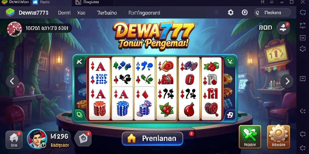 Tampilan menarik gameplay DEWA777 dengan domino yang seru.