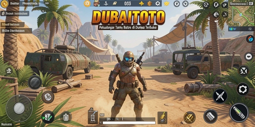 Gameplay DUBAITOTO menampilkan petualangan seru di dunia terbuka.