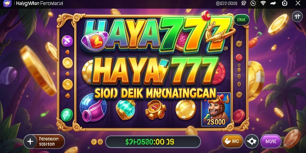 Tampilan memukau dari gameplay Slot di HAYA777.
