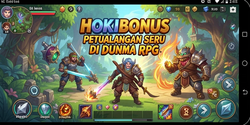 Gameplay seru HOKIBONUS dengan karakter dan pertarungan yang menegangkan.