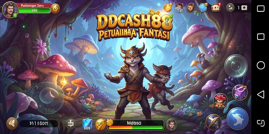 Screenshot gameplay IDCASH88 yang menampilkan suasana petualangan yang mendebarkan.