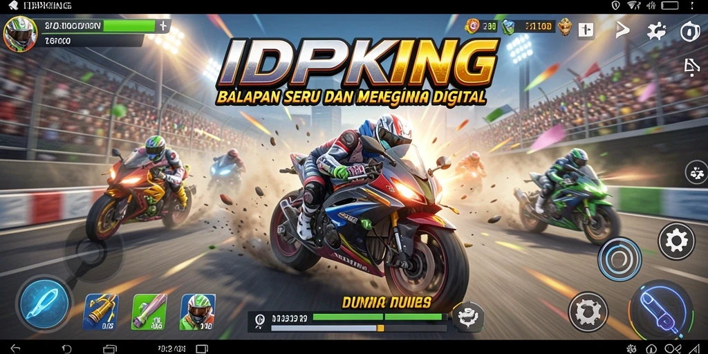 Gameplay balap menegangkan dengan mobil tercepat di IDPKING.