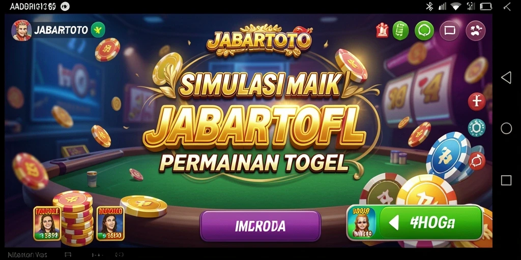 Tampilan gameplay JABARTOTO yang menampilkan keseruan permainan togel.