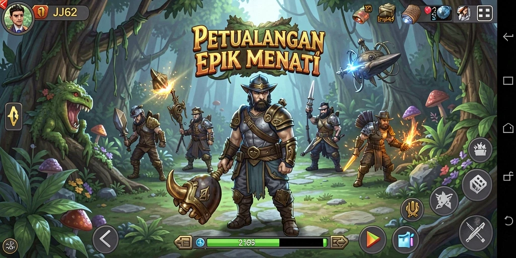 Gameplay menarik dan penuh tantangan di JJ62.