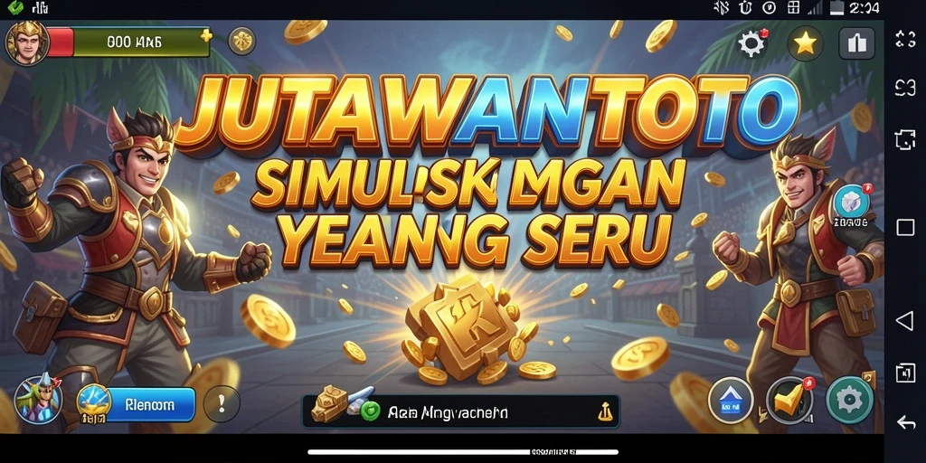 Tampilan gameplay menarik dari JUTAWANTOTO dengan elemen simulasi yang mendebarkan.