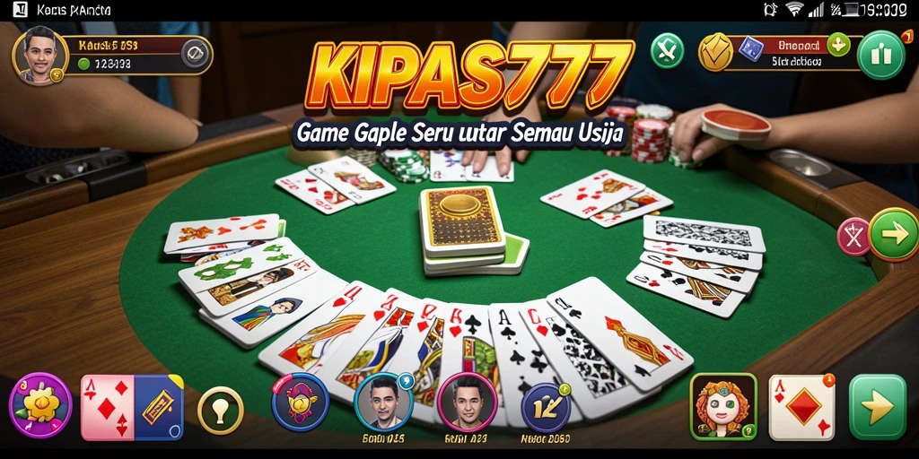 Tampilan screenshot KIPAS777 menunjukkan serunya bermain Gaple.