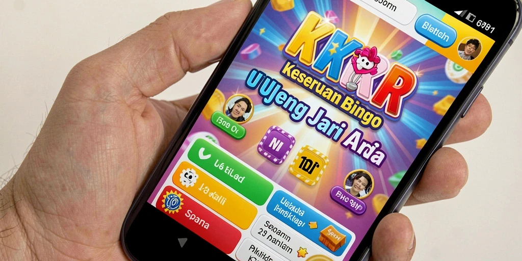 Tampilan screenshot menunjukkan gameplay seru Bingo di KKRP.