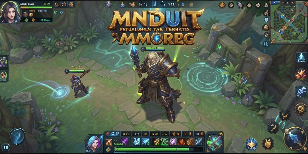 Screenshot menampilkan petualangan seru dalam gameplay MMORPG.