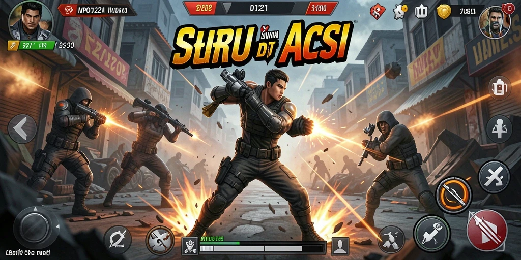 Screenshot MPO1221 menampilkan aksi pertarungan yang intens dan mendebarkan.