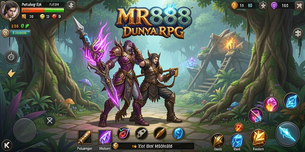 Screenshot gameplay menampilkan aksi seru dalam petualangan RPG.