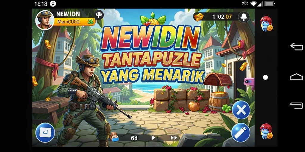 Tampilkan gameplay seru dari NEWIDN dengan berbagai tantangan Puzzle.