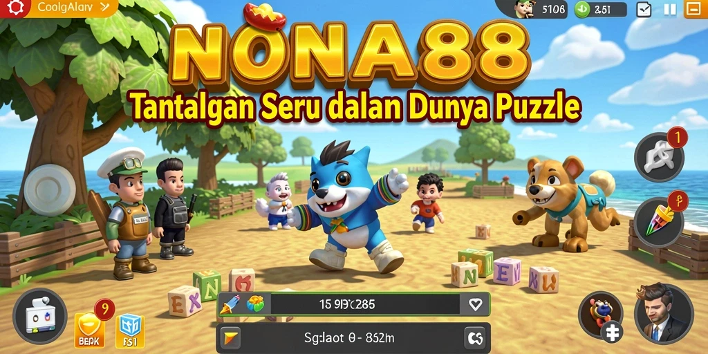Screenshot permainan NONA88 yang menampilkan teka-teki menarik.