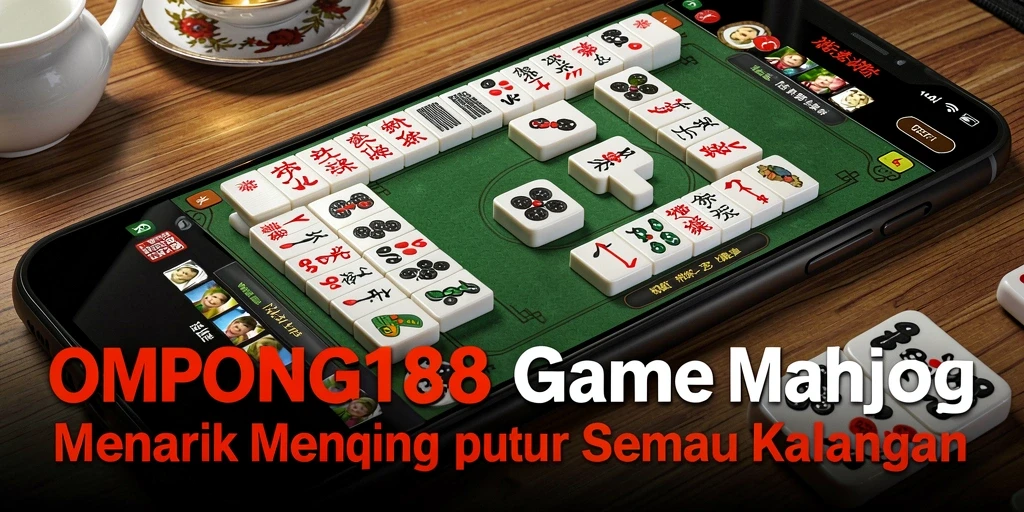 Tampilan gameplay menarik dari OMPONG188 dengan berbagai ubin Mahjong.