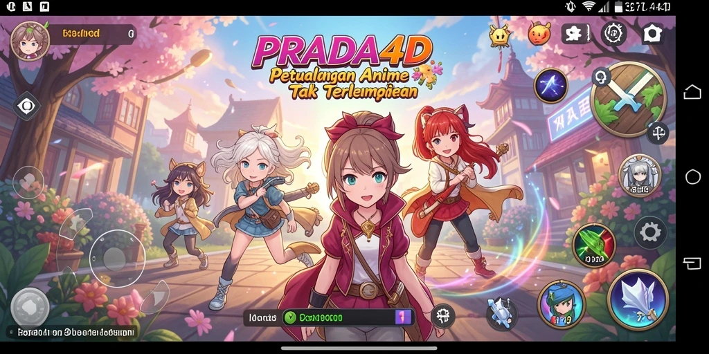 Tangkapan layar menampilkan pertarungan epik dalam PRADA4D.