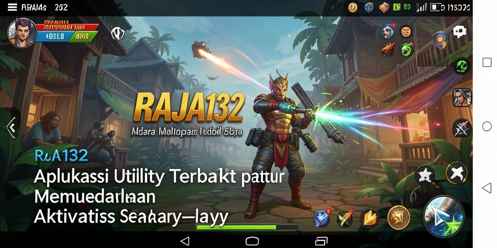 Tampilan utama aplikasi RAJA132 dengan antarmuka yang sederhana dan intuitif.