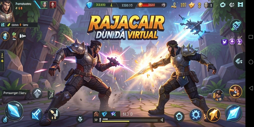 Gameplay pertarungan epik dalam RAJACAIR yang mendebarkan!