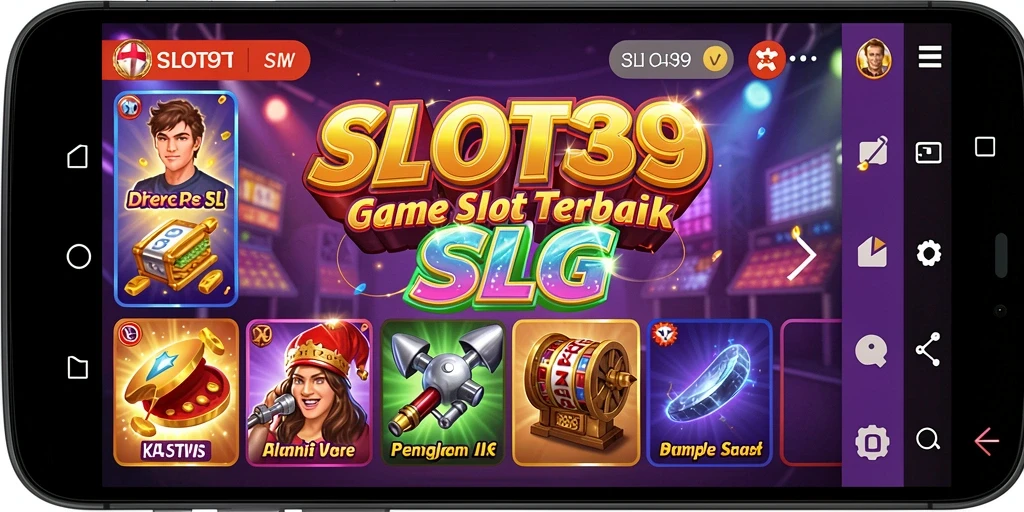 Tampilan gameplay yang mengasyikkan di SLOT39 dengan berbagai tema slot.