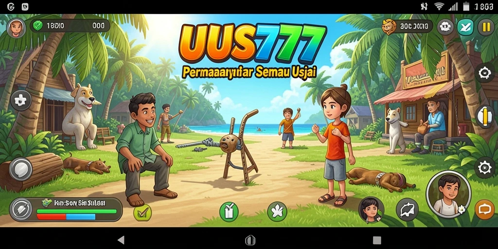 Tangkapan layar gameplay UUS777 menunjukkan serunya permainan santai.
